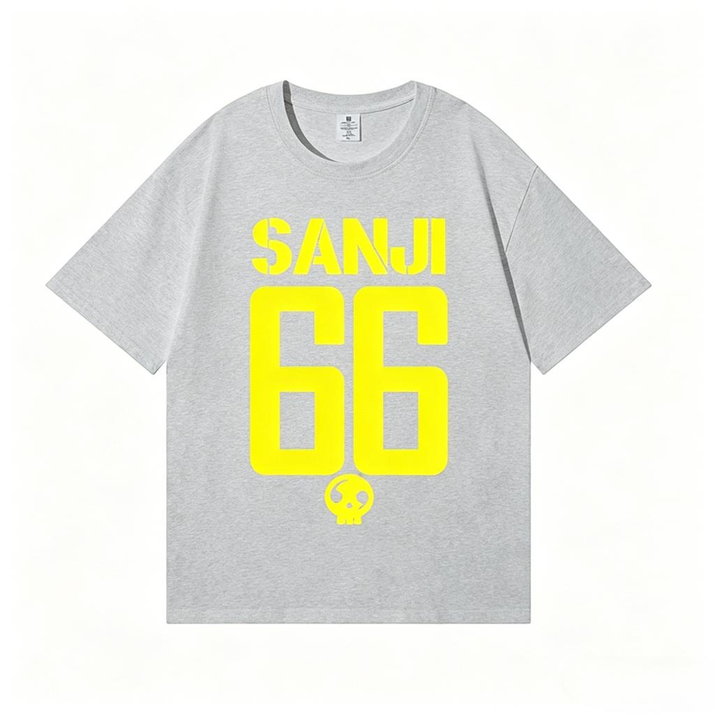 Sanji Anime Style Classic  Summer Cotton Tee High-quality Streetwear Men's Clothing and Women Clothing