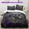 Mythical Characters Pattern Bedding Quilt Set Quilt Cover Pillowcase Home Decoration Birthday Gift (1 * duvet cover + 2 * pillowcase, without core)