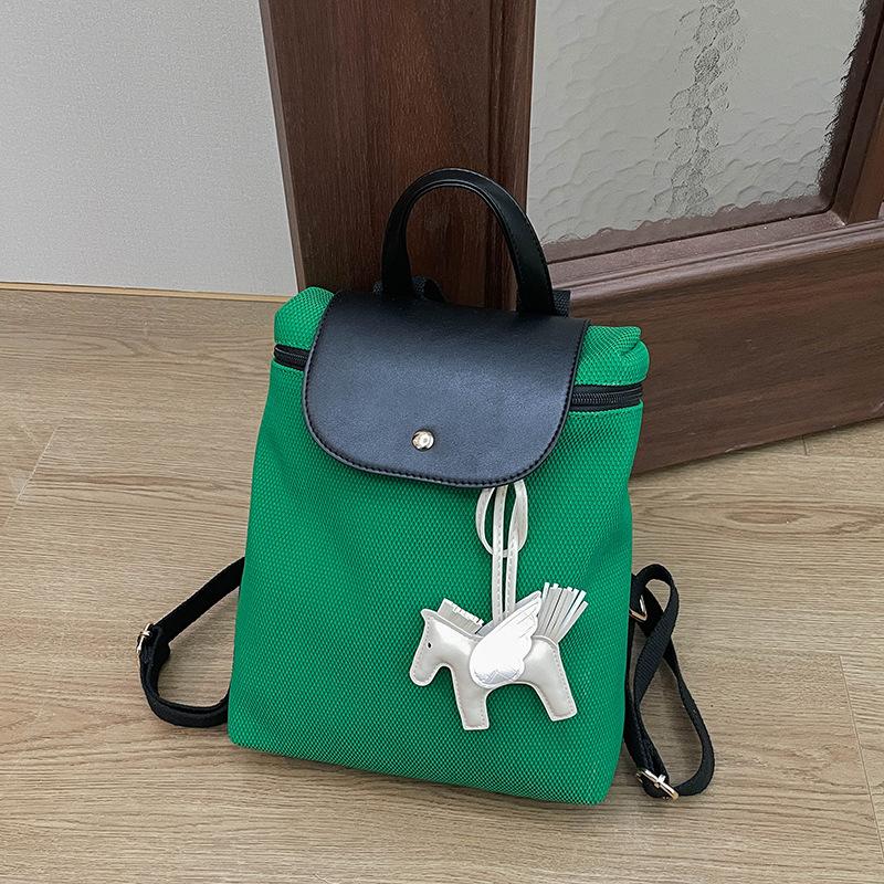 New Trendy Niche High-end Backpack Women's Large-capacity Soft Leather Backpack Casual Student Handbag