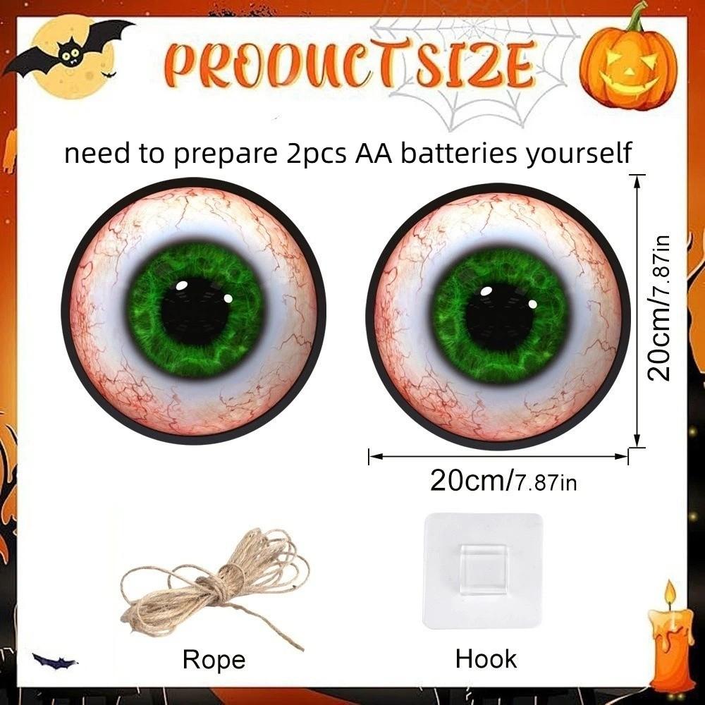 Round Giant Hanging Eyeball Home Decor LED Eyeball Creative Halloween Eyeball Halloween Party