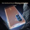 Genuine Leather Magnetic Phone Case for Samsung Z Fold7/6 - Electroplated Lychee Pattern Protective Shell with Integrated Film.