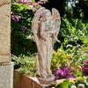 Valery Madelyn Garden Gardening Angel Outdoor Solar Garden Lawn 18cm Light, Accessories, Statue, Ornament, Light, Ornament, Ornament, Resin,