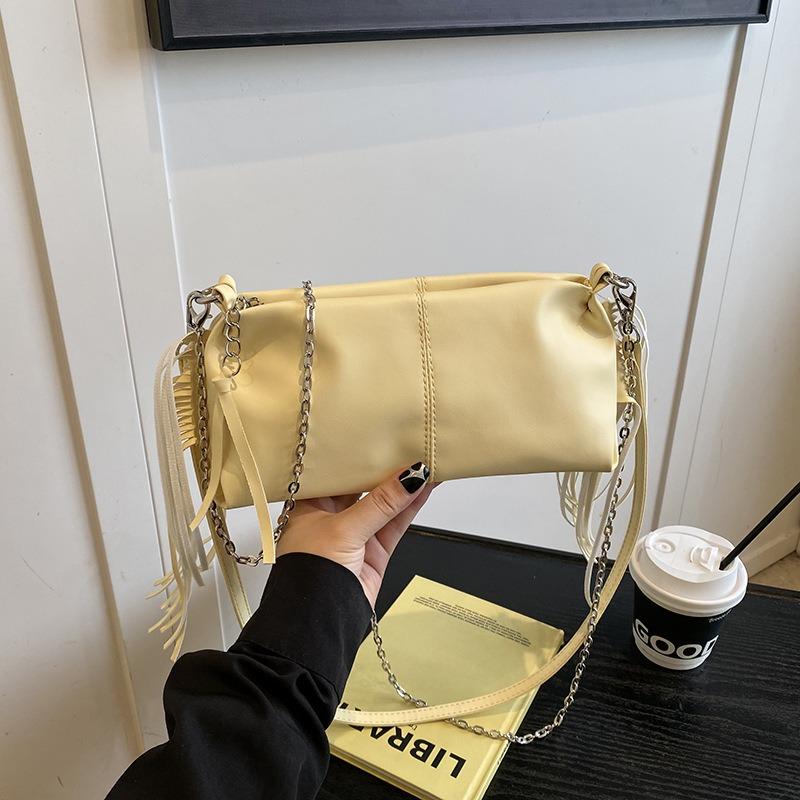 Niche Summer Pleated Bag Handbag Hand Carry Out Women's Underarm Bag Method Stick Bag Messenger Bag