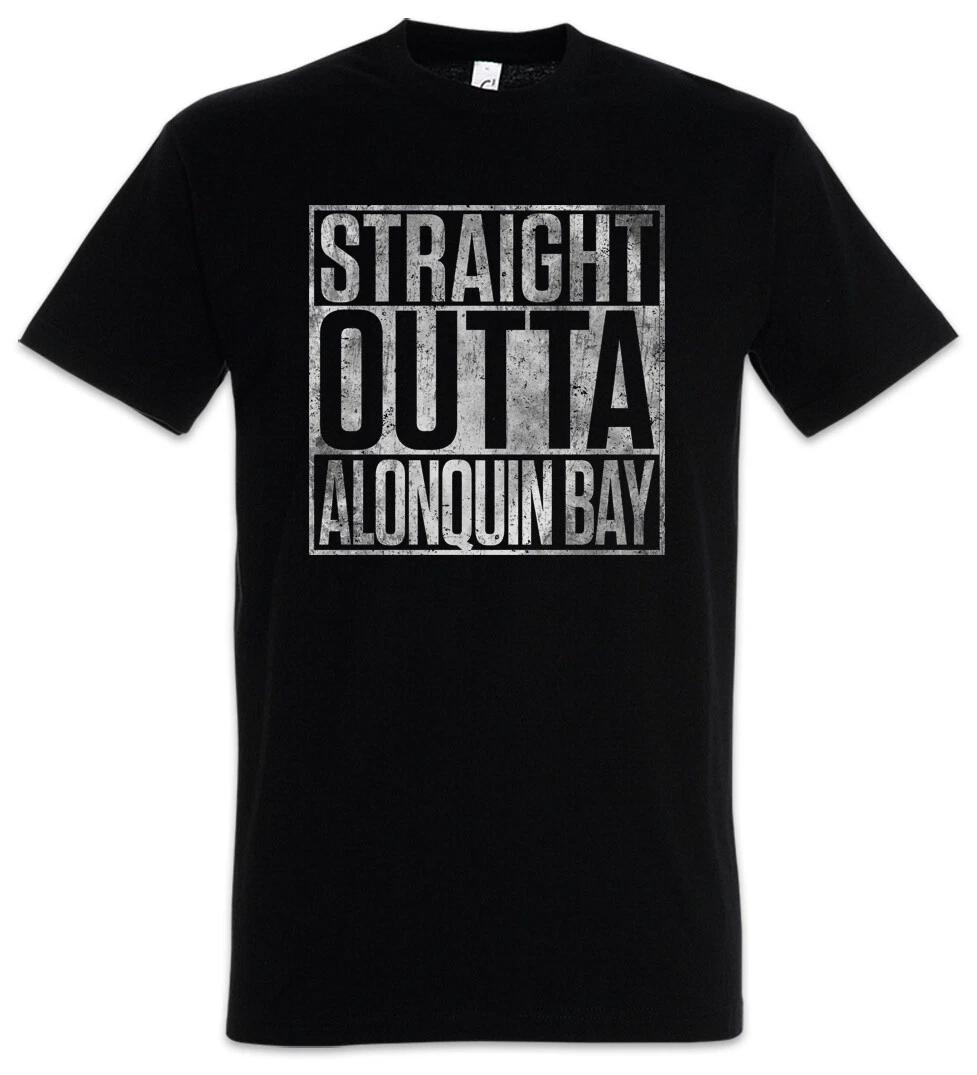 Straight Outta Alonquin Bay Men s T-Shirt Cardinal Det. John Cardinal Lise 4XL