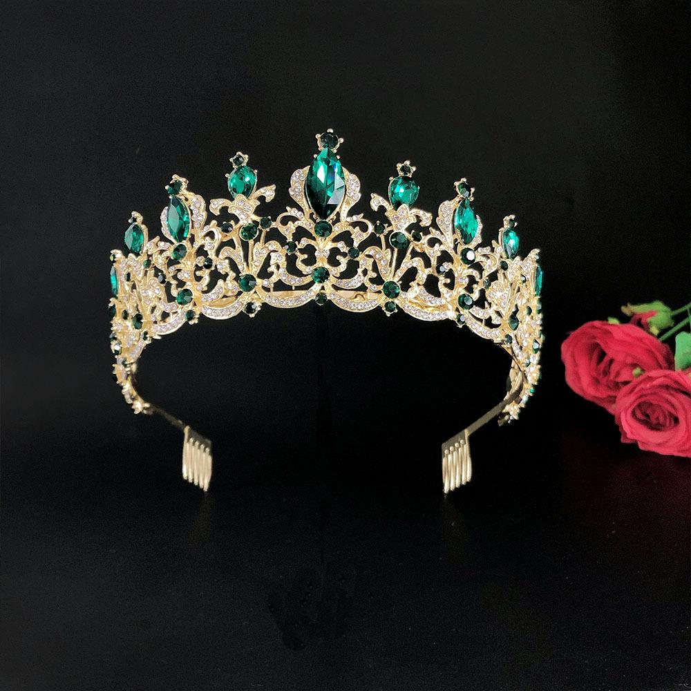 Nouvelle Couronne de Mariage Tiare Grand Luxe Strass Mariage Dîner Bandeau de Mariage Couronne