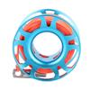 KEEP DIVING Luftfahrt-Aluminium Fingerrolle Clip Tauchen Tech Spule 15m Leine(blau)