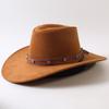 Popolare cappello western da cowboy a tesa larga classico europeo e americano per uomo e donna moda outdoor cappello da cowboy anti-sole cappello jazz