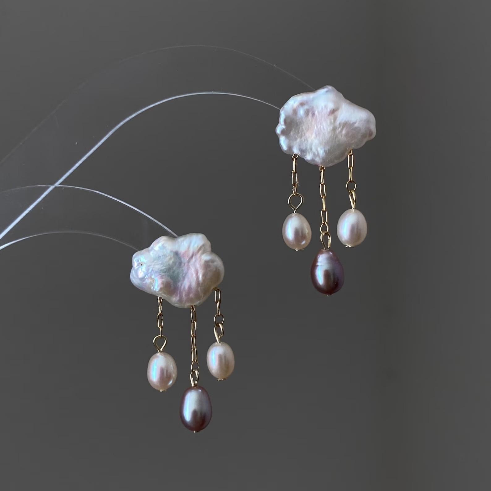 

Color Dopamine Necklace Natural Special-Shaped Baroque Pearl Earrings Bracelet 18K Gold-Plated Color Retention