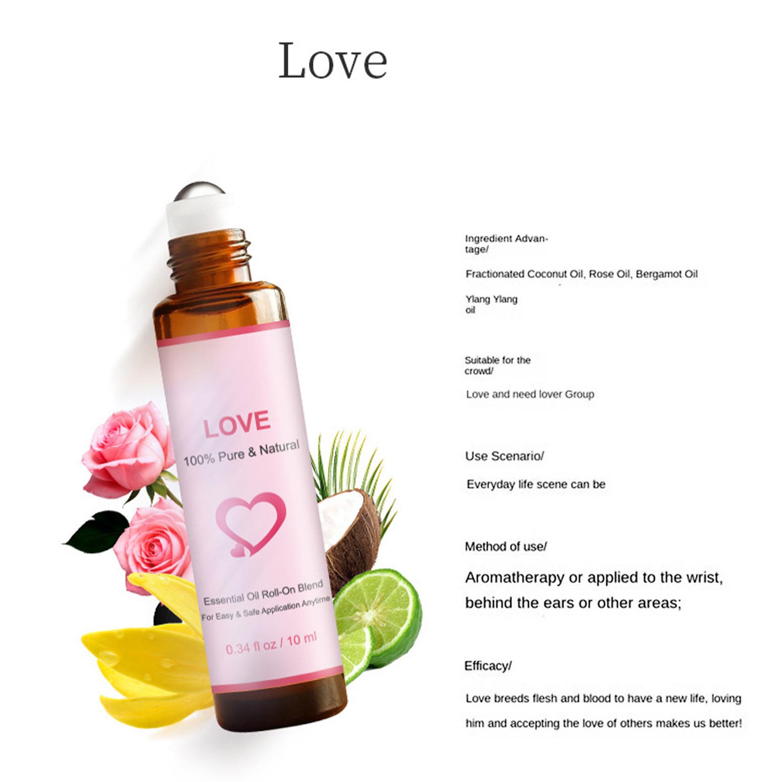 

10 мл Роликовий аплікатор з ефірною олією для розслаблення, ароматерапії, дорожнього розміру, безпечний для шкіри, ефірні олії для жінок, чоловіків, для самодогляду, подарунки 10ML