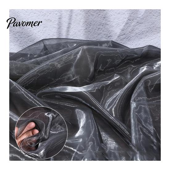 Transparentes Material für Bühnendekoration 1 Yard Zweifarbiges durchsichtiges Organza-Gewebe, 60 Zoll breit schillerndes seidig weiches Gewebe Babyparty-Dekorationen