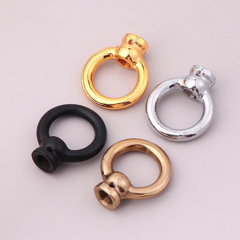 1Pc M10 Fine Tooth Chandelier Iron Pendant Ring  Lamp Closed Hook Chain Load-Bearing Iron Ring For Ceiling Light Hanging