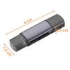 Card Reader - PHONILLICO - USB-C - OTG Compatible - Black