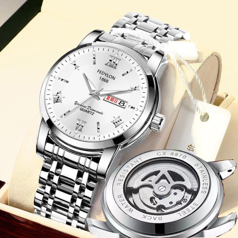 Fatilon's new watch Fully automatic non-mechanical watch Men's watch Waterproof luminous business light luxury watch Men's