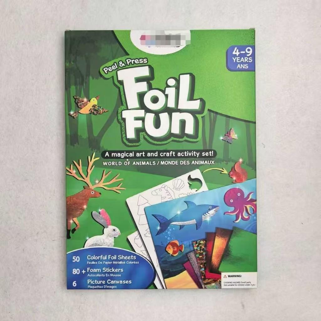 Eva Foil Sticker Set For Diy Craft Projects With Embossed Finish For Creative Kids