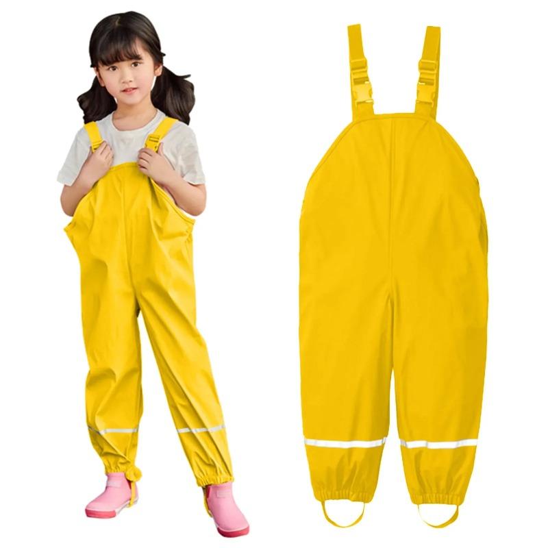 Kinder Wasserdichte Regenhose Kleinkind Kinder Jungen Mädchen Regenhose Winddichte Wasserdichte Latzhose Overall Kleidung