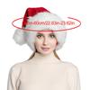 Christmas Santa Hat Red Thick Large Fluffy Hats for Adults Men Women Warm Ski Hat Christmas Party Santa Cosplay Holiday