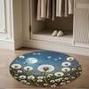 1pc home carpet dandelion design non slip office decor gift living room bedroom
