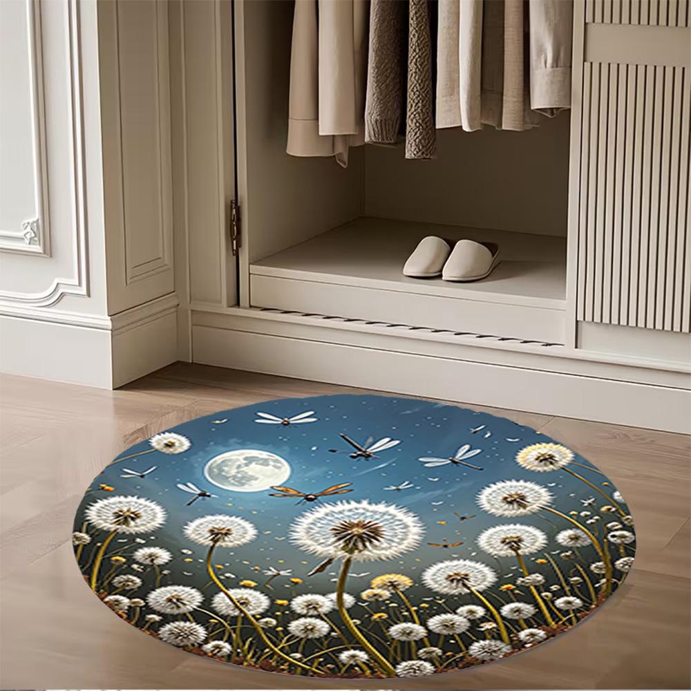 1pc home carpet dandelion design non slip office decor gift living room bedroom