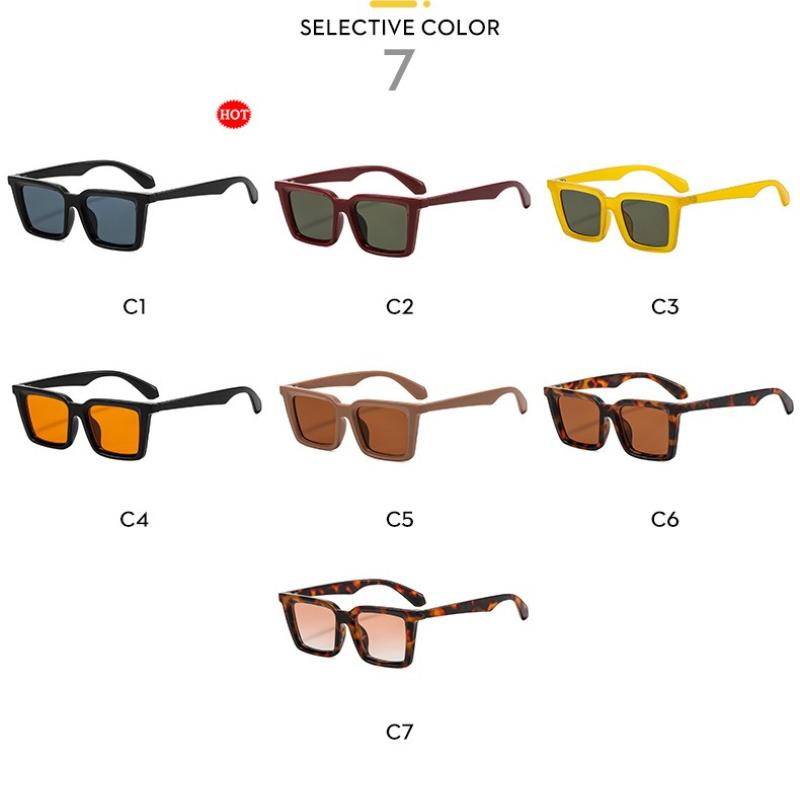 Women's sunglasses men's retro square sunglasses