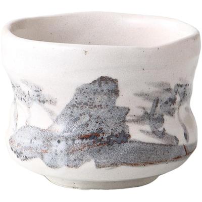 Matcha W11 X D11 X White Shino Matcha Mino Made In Japan Ale-net Bowl, H8cm, Bowl, Ware,