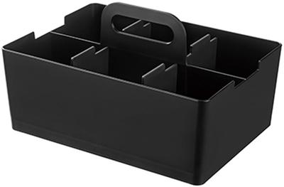 Boîte de rangement JEJ Astage, Tote de bureau, Organisateur de bureau, Empilable, Fabriqué au Japon, Noir, 26 cm L x 18,8 cm P x 14,5 cm H
