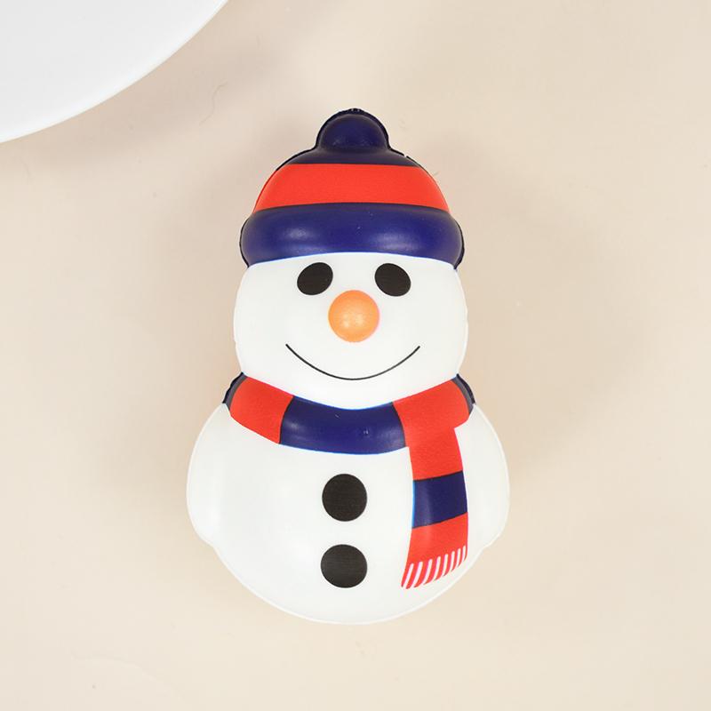 4pcs Christmas Anti-Stress Relief Toy Santa Claus Xmas Tree Squeeze Bounce Toy Kids New Year Gift Christmas Party Decor