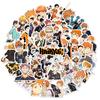 50Pcs Anime Haikyuu!! Stickers For Laptop Suitcase Volleyball Teenager Sticker