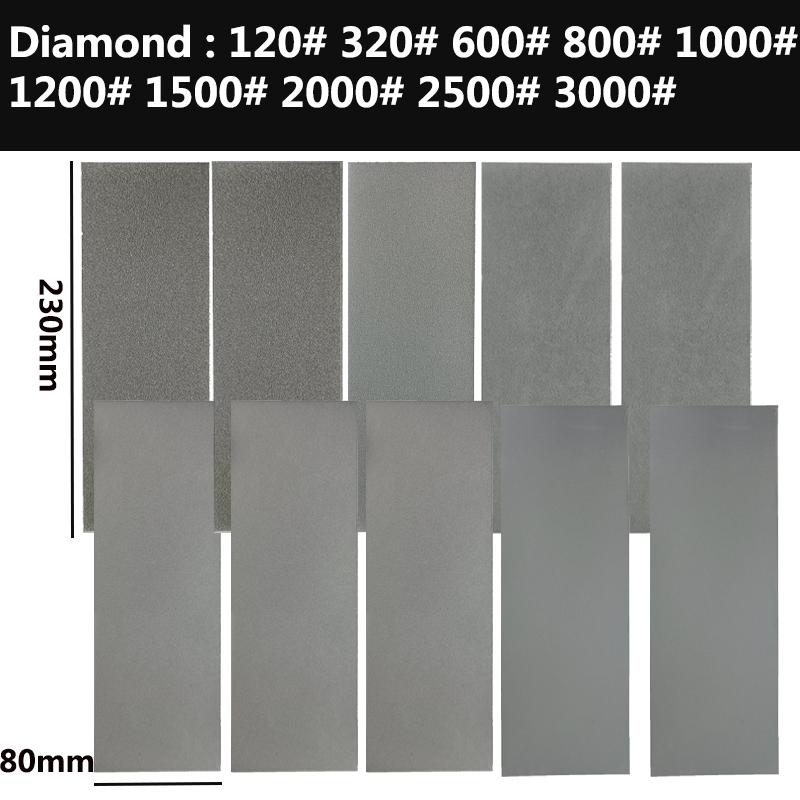 1000 Diamond Plate Hard Large Sharpening Stone Professional Knife Sharpener Whetstone Edge Blade Sharp Apex Sheet Ruby Spyderco