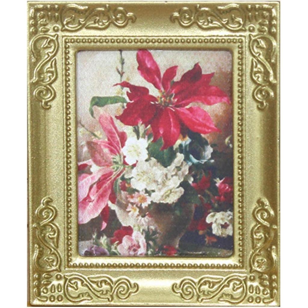 Pictură în miniatură 1/12 Accesorii pentru decorarea casei de păpuși, ramă foto în miniatură antică Poză clasică de perete de mână Decorare perete pentru casă de păpuși Pictură artistică