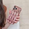 ins solid color electroplating advanced sense stripe for iPhone17promax mobile phone case Apple 16 new 14/15
