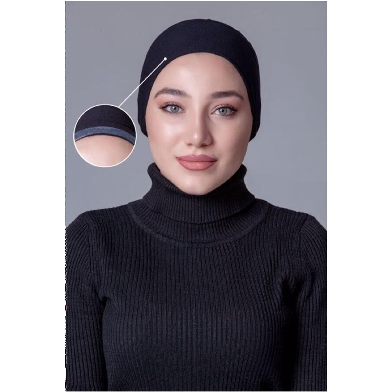 

Чорний нековзкий чепчик із гребінцем Standart чорний