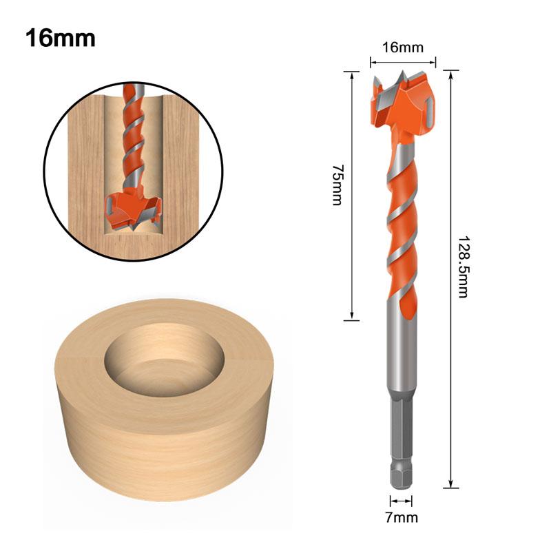 1/5pc 16-25mm Lengthen Forstner Bit Auger Drill Bits Wood Hole Saw Woodworking Opener Wooden Cutter for Hinge