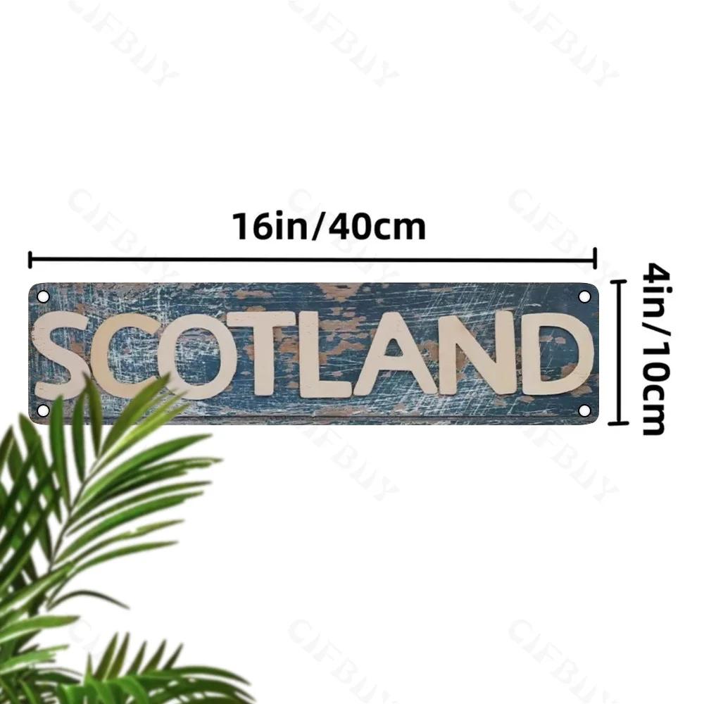 

Винтажная алюминиевая табличка Шотландия, УФ-печать. Декоративная табличка, устойчивая к погодным условиям. Идеально для дома, гаража, ресторана, бара. L белый