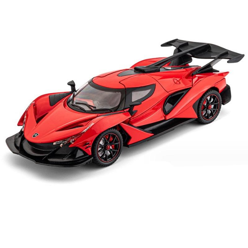 

1/24 Apollo IE Intensa Emozione сплав спортивная модель автомобиля литая под давлением металлическая гоночная супер модель автомобиля имитация звука свет детская игрушка подарок красный