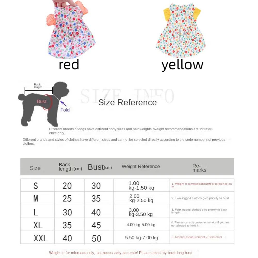 Soft Dog Princess Dress Thin Dog Flying Sleeve Skirt Decorative Pet Summer Dress  Casual Outfit