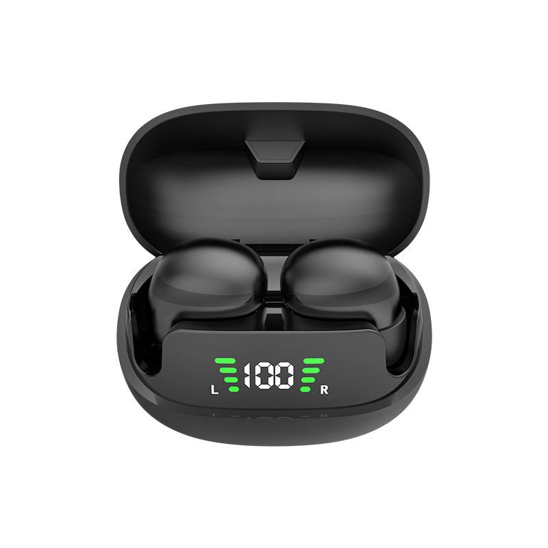 Mini Wireless Bluetooth Earphones: Invisible, Waterproof, Noise-Cancelling In-Ear Headphones for Running with Display