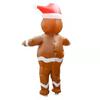 Easter Halloween Christmas Gingerbread Man Inflatable Costume for Stage & Bar Performances