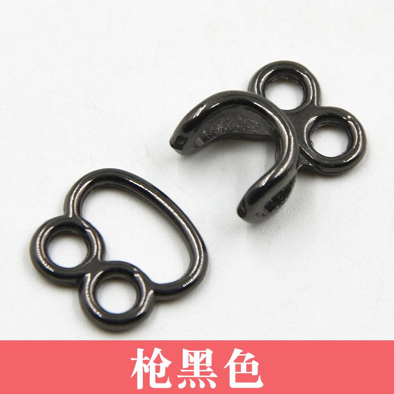 10 Stück High-End Metall Nerz Trenchcoat Unsichtbarer Haken Kragenhaken Knopf Mantel Schnalle Pelz Versteckte Schnalle Hängende Schnalle