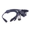 Thickened 5.5x2.1mm Female to 8016 Male and 5.5x2.5mm Adapter 1 to 6 Adapters for Electric Scooter Charging Stability