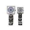 ACONTE Silver Color Watch Watch Watch Men's Women's (Ladies, Blue)