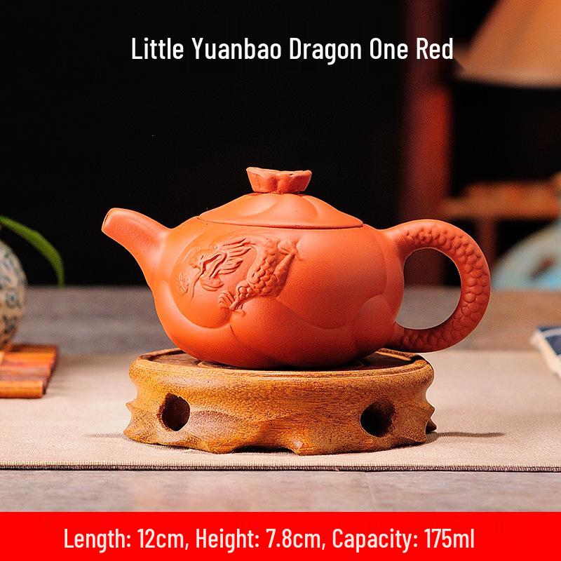 Purple Clay Zhu Ni Ceramic Kung Fu Teapot with Filter - Small Household Tea Maker Set