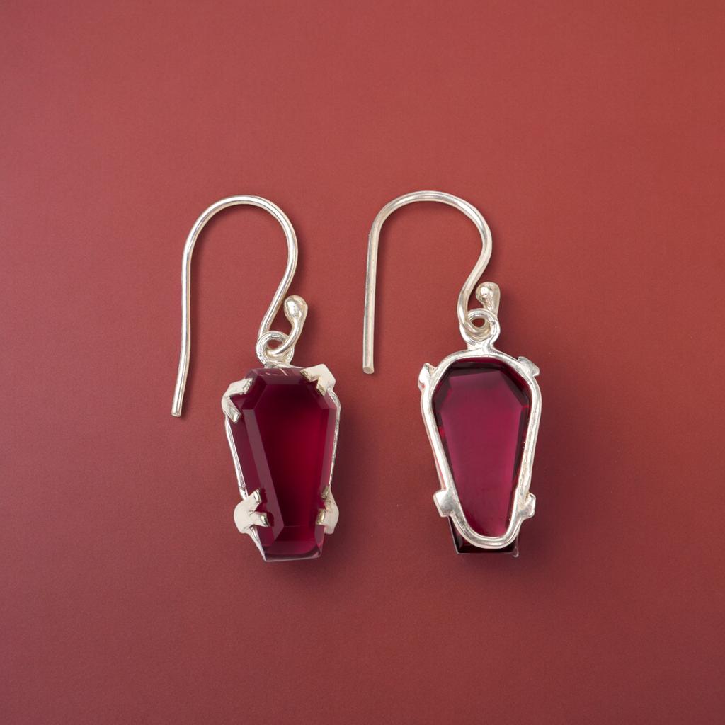 Pink Tourmaline Gemstone 925 Sterling Silver Handmade Drop/Dangle Earrings 1.45" EE-129-1