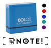 Printtoo Note Self Inking Rubber Stamp Pre-Inked Office Stamp- Home Office Business Stationery, Black- 42 x 9