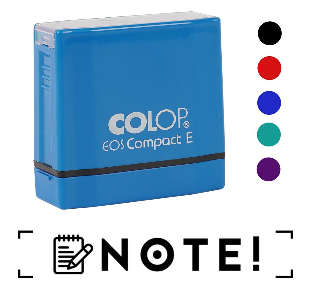 Printtoo Note Self Inking Rubber Stamp Pre-Inked Office Stamp- Home Office Business Stationery, Black- 42 x 9