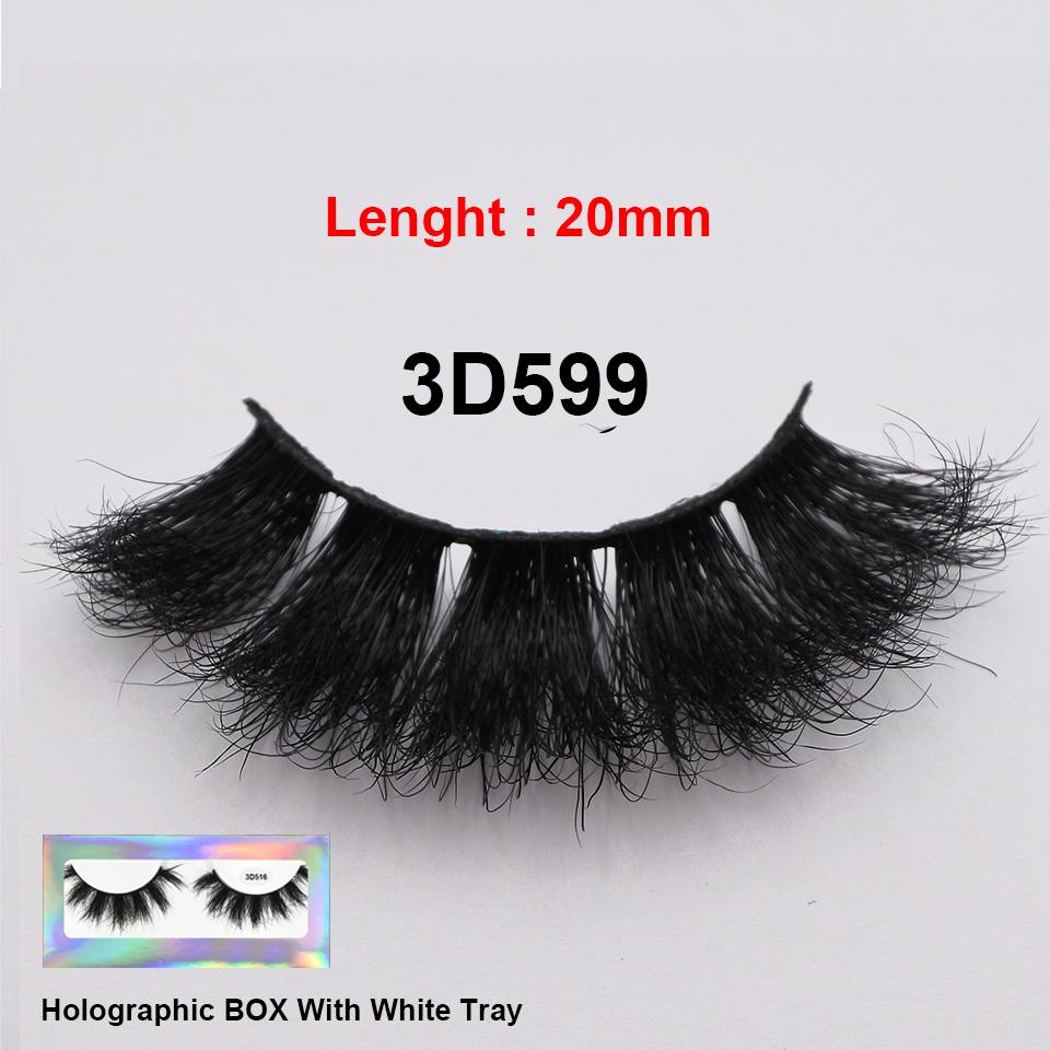 RED SIREN Strip Lashes Mink Fluffy Natural False Eyelashes 16mm 18mm Cruelty Free Reusable Wispy Mink Eyelashes Luxury Makeup