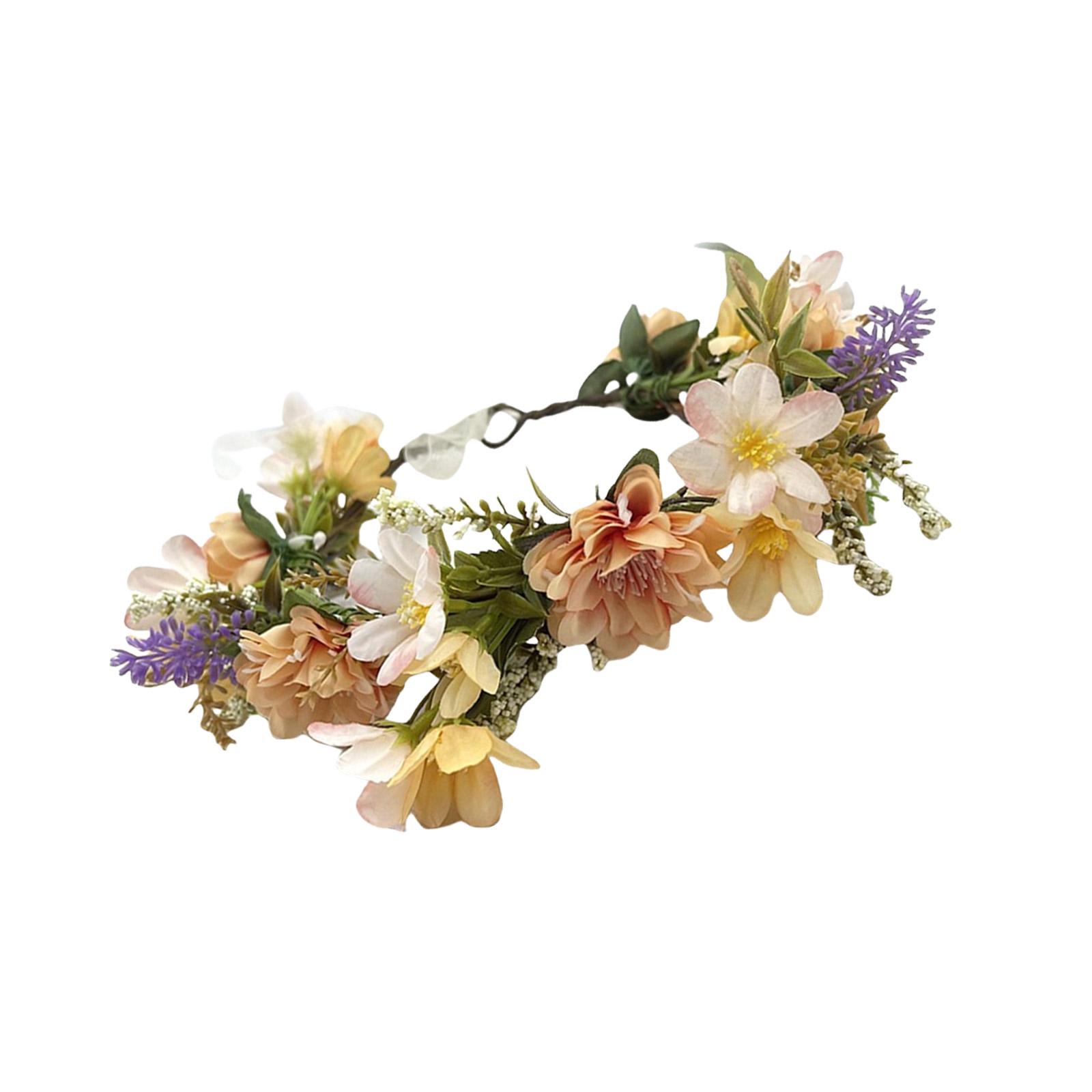 

Elegant Fabric Flower Wreath Artificial Floral Headpiece For Women And Fashion Enthusiasts For Weddings And Parties