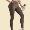 High-Waist Seamless Yoga Pants - Women's Ribbed Fitness Leggings