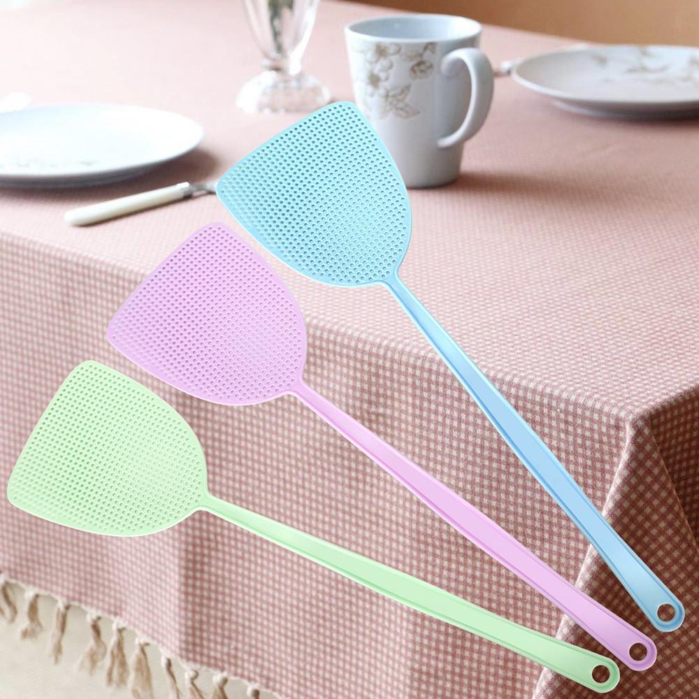 (Nikita) Fly Swatter Plastic Flexible Manual 17.5 Long Handle Durable