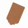 5x3cm Kraft Paper Gift Tags Wedding Birthday Scallop Label Blank Name Card 100x