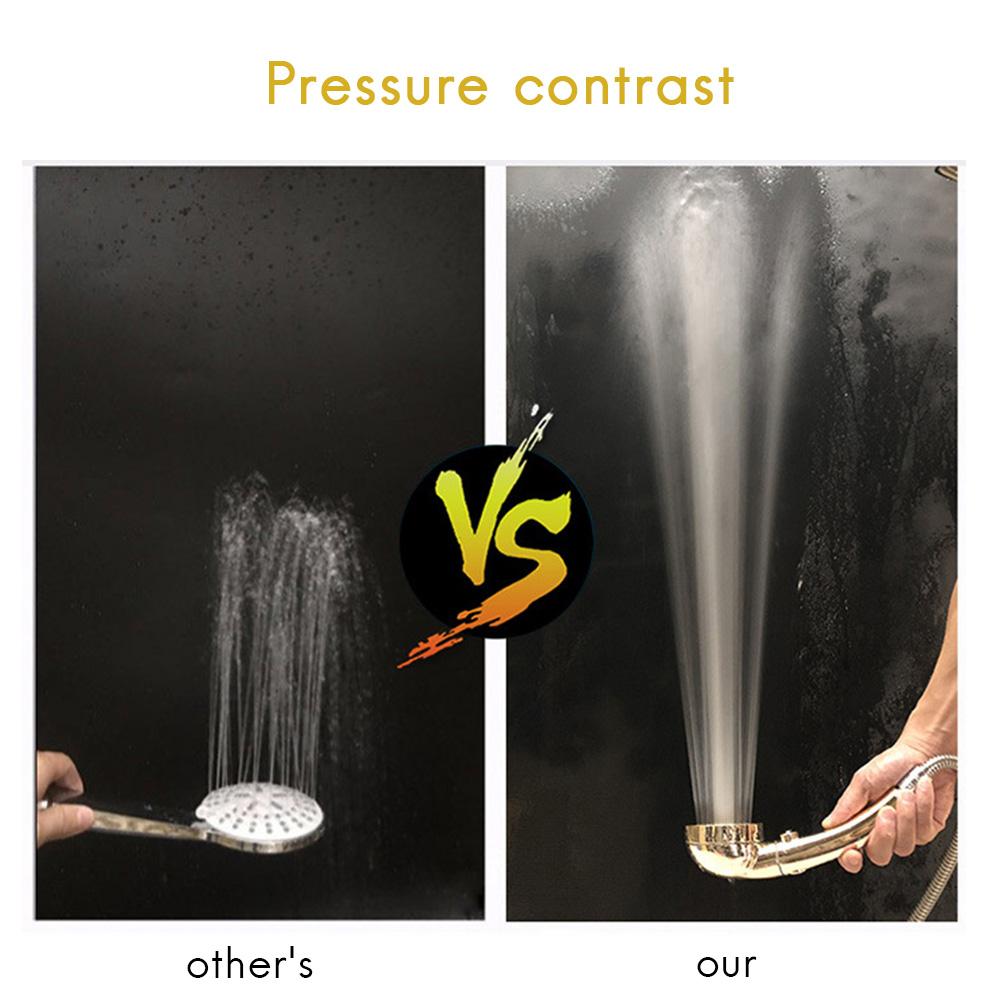 Handheld Shower Head Universal Removable Water Saving Shower Head with 3 Modes